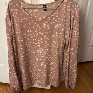 H&M Pink Patterned Women's Top